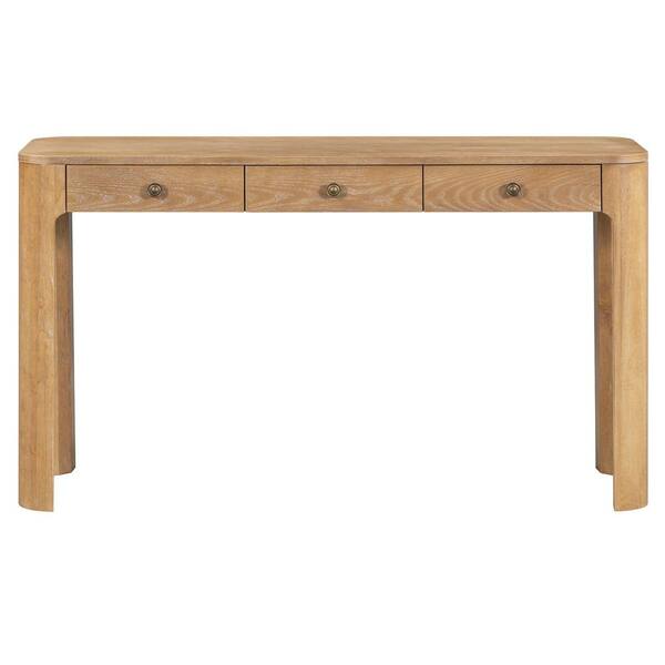 Harper & Bright Designs Rustic 52 in. Natural Color Rectangle Wood