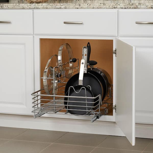 Unbranded 17.5 in. Cookware Organizer in Chrome
