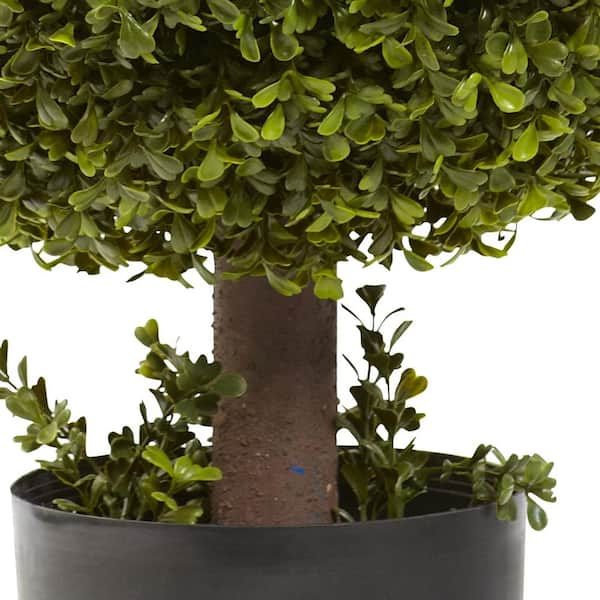 Nearly Natural 23 H Plastic Boxwood Ball Topiary With Planter Green -  Office Depot