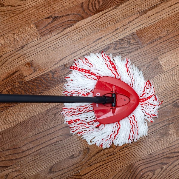 O-Cedar wring Microfiber Mop cheapest & Bucket Floor Cleaning System - Gray/Red