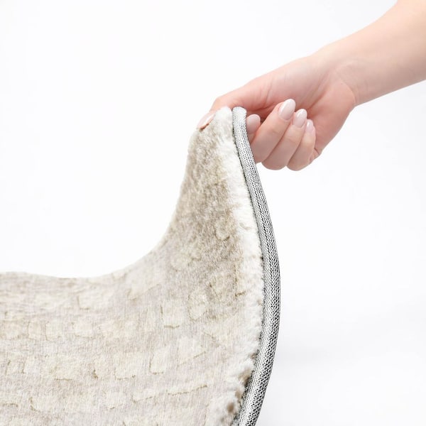 Dream Shag Premium Machine Washable Abstract ADS754 Ivory 5 ft. x 7 ft. 6 in. Area Rug