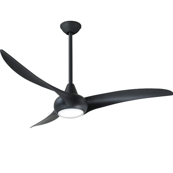 minka aire black ceiling fan with light