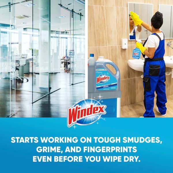 32 oz. Commercial Line Trigger Bottle Original Glass Cleaner and 128 oz. Commercial Original Glass Cleaner Refill.