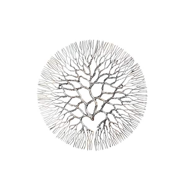 PETERSON ARTWARES Large 21.6 in. Wrought Iron Coral