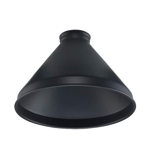 PRIVATE BRAND UNBRANDED 5.9 in. Fitter Small Matte Black Metal