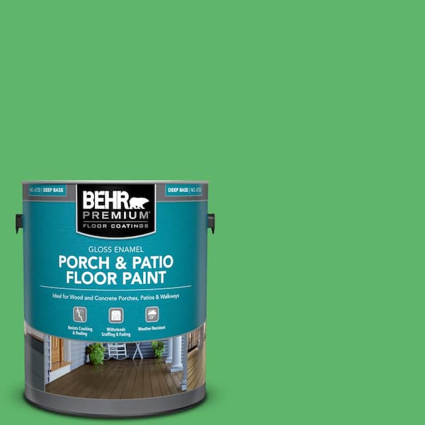 BEHR PREMIUM 1 gal. #P390-6 Lawn Party Gloss Enamel Interior/Exterior Porch and Patio Floor Paint