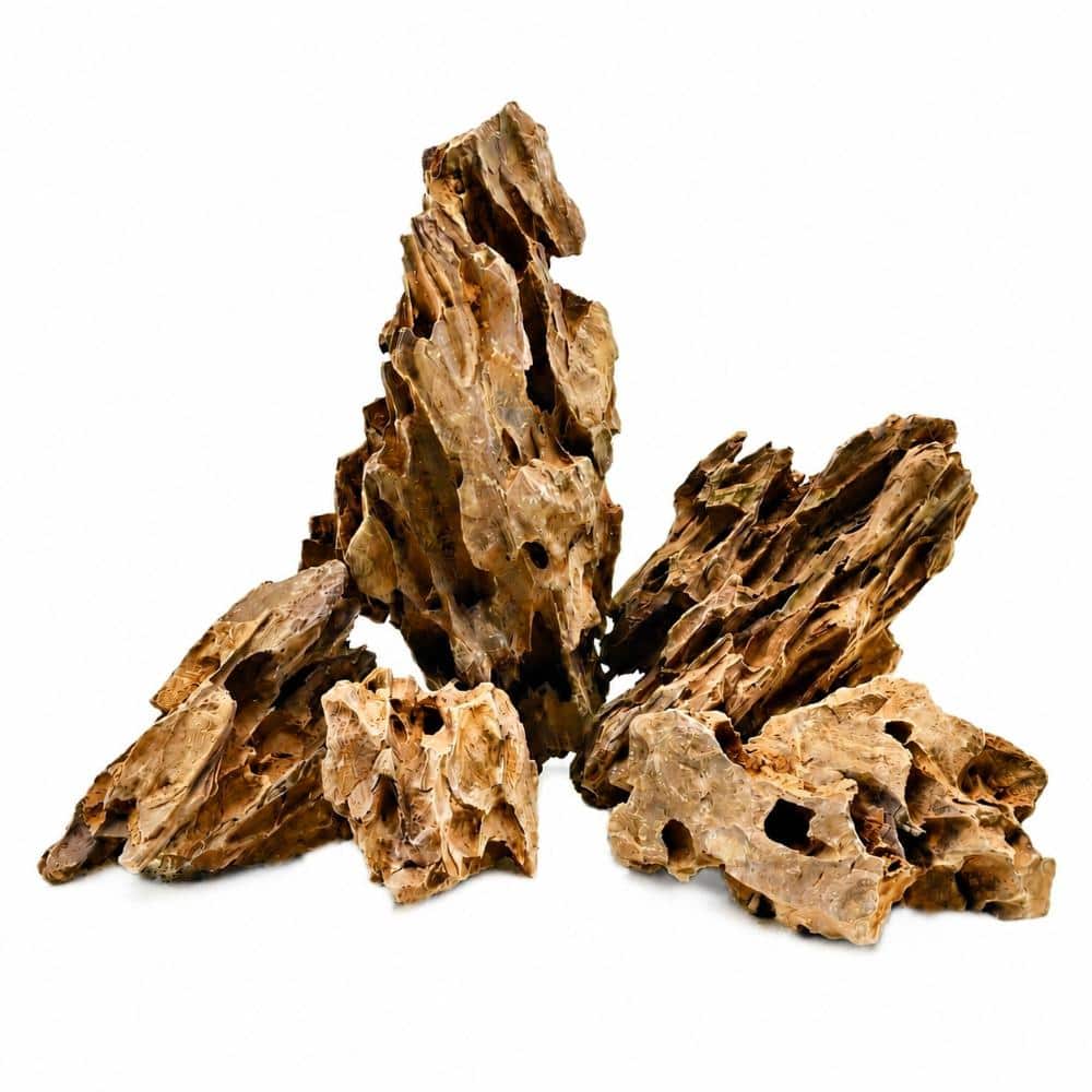 天然石盆栽アクアリュウム Justincity 5 lb Dragon Stone Natural Aquarium Rocks 3 to 6 in