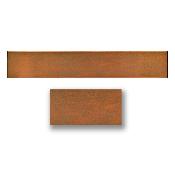 A La Maison Ceilings Copper Patina 0.5 ft. x 3 ft. Glue Up Hand Painted ...