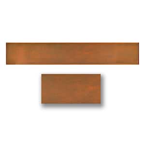 Copper Patina 0.5 ft. x 3 ft. Glue Up Hand Painted Foam Wood Ceiling Tile Planks (156.6 sq. ft./case)