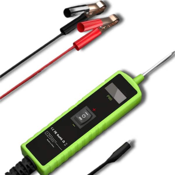 12 Volt Automotive Circuit Tester with Voltage Detection, Short Circuit Finder, and LED Light