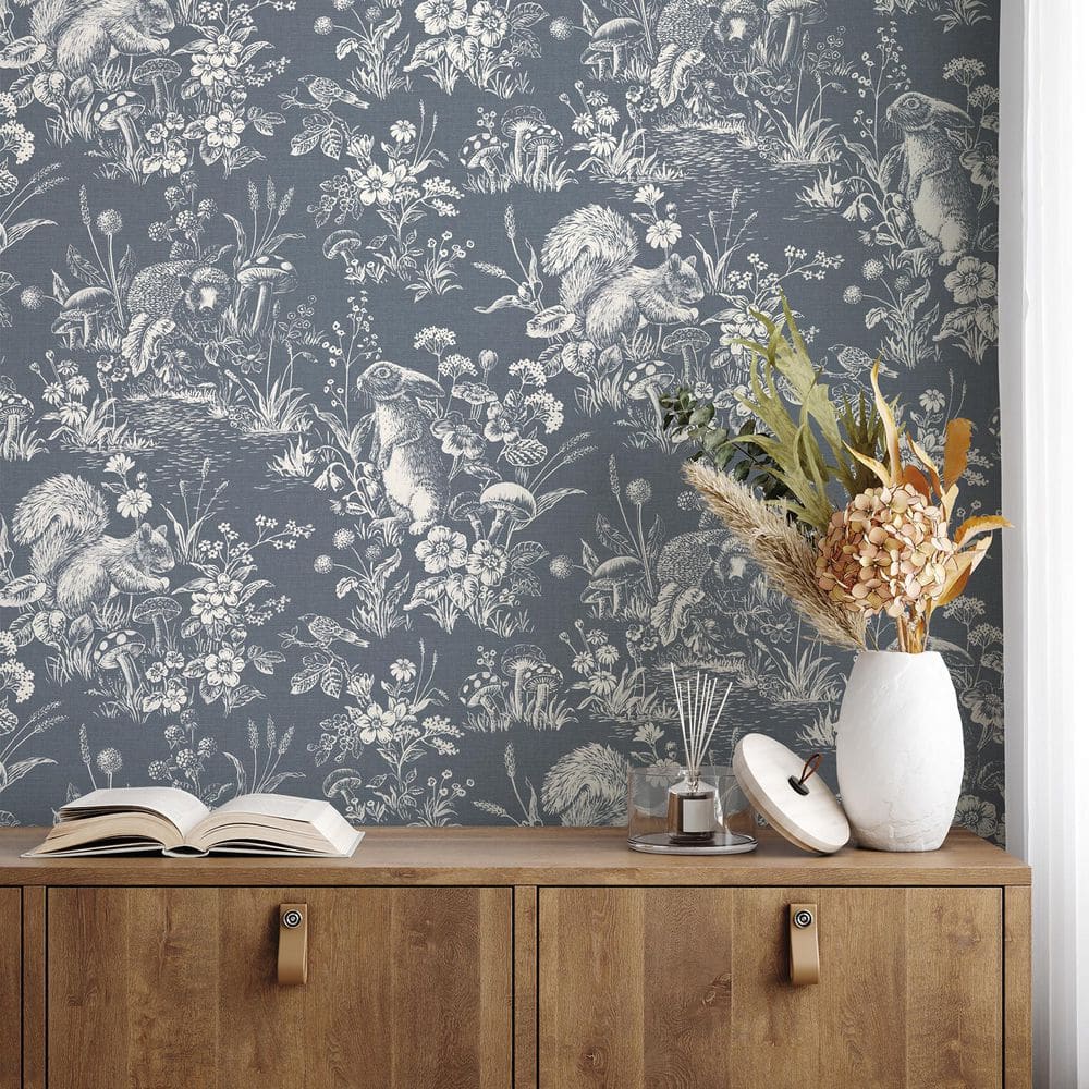 Eames Blue Forest Friends Wallpaper Sample price history on PriceWatchPro