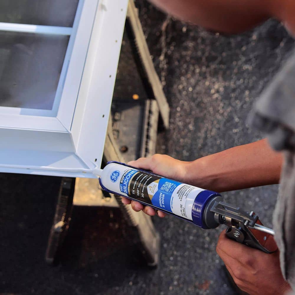 10.1 oz White Silicone Window and Door Caulk (12-Pack)