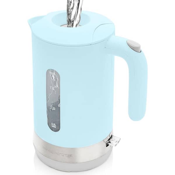 1. 8L Electric Kettle, 1500W Fast Boiling, BPA Free, Easy to Fill Lid, Auto Shut-Off, Boil-Dry Protection, Blue