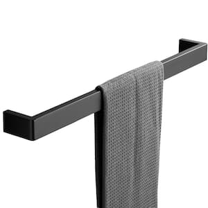 24 in. Wall Mounted Towel Bar in Stainless Steel Matte Black