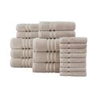 Turkish Cotton Ultra Soft 18-Piece Towel Set in Riverbed