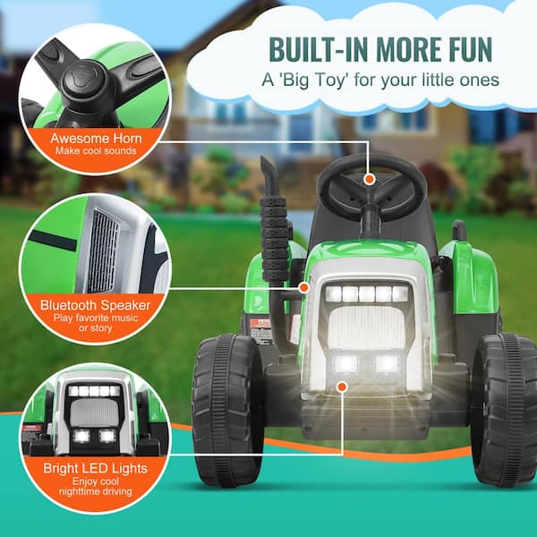 Kids 12v ride on tractor online