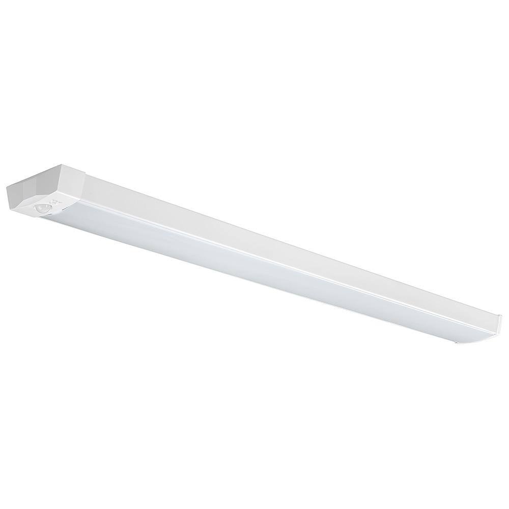 4 ft. Motion Sensing Garage Light Closet Light LED Wraparound Light Fixture 3600 Lumens 40W Bright White 4000K (4-Pack) price history on PriceWatchPro