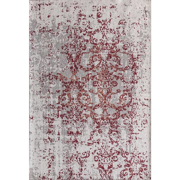 Jada Polar Symphony White Area Rug - 2 X 8