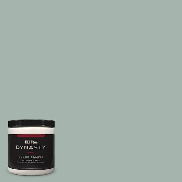 BEHR DYNASTY 8 oz. #460E-3 Smokey Slate Matte Stain-Blocking Interior ...