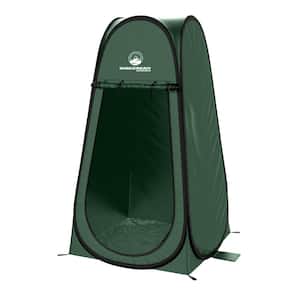 Outdoors Pop Up Changing Tent or Shower Stall with Carry Bag, Green