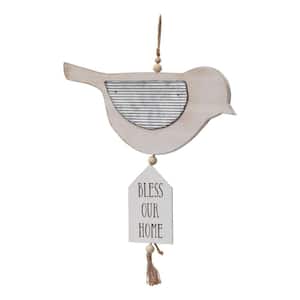 Bless Our Home Bird Shaped Wood Decorative Sign
