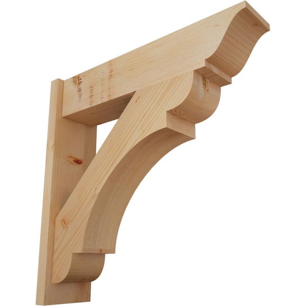 Ekena Millwork 8 in. x 30 in. x 30 in. Olympic Traditional Smooth Douglas Fir Outlooker