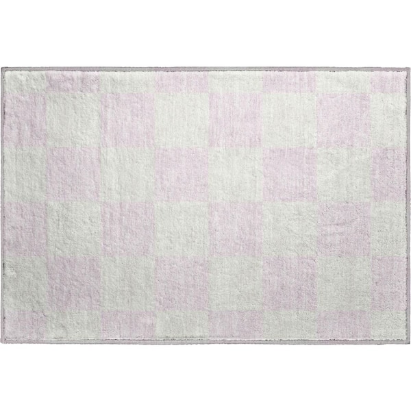 Mayfield Premium Machine Washable Abstract AMF2345 Pink 2 ft. x 3 ft. Accent Rug