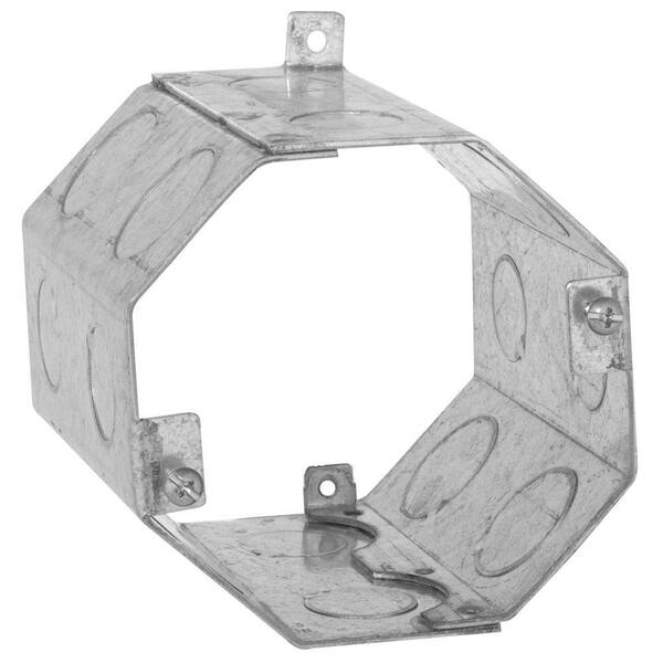 RACO 4 in. Octagon Welded Concrete Ring, 4 in. Deep with 1/2 and 3/4 in. Knockouts (20-Pack)