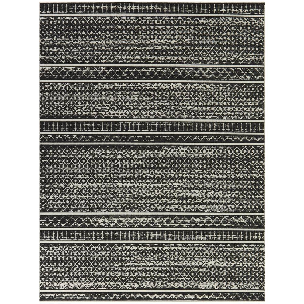 BALTA Martinus Black 5 ft. 3 in. x 7 ft. Geometric Indoor/Outdoor Area