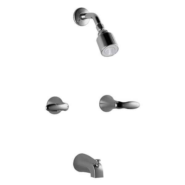 KOHLER Coralais 2-Handle Tub and Shower Faucet Trim Only in Polished Chrome (Valve Not Included)
