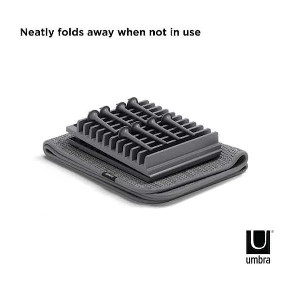 Umbra UDry Dish Rack and Drying Mat (Charcoal) 330720-149