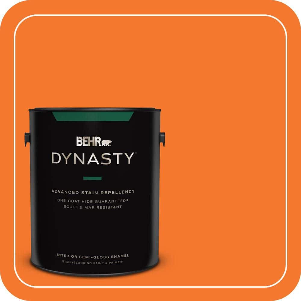 1 gal. #230B-7 Kumquat Semi-Gloss Enamel Interior Stain-Blocking Paint & Primer price history on PriceWatchPro
