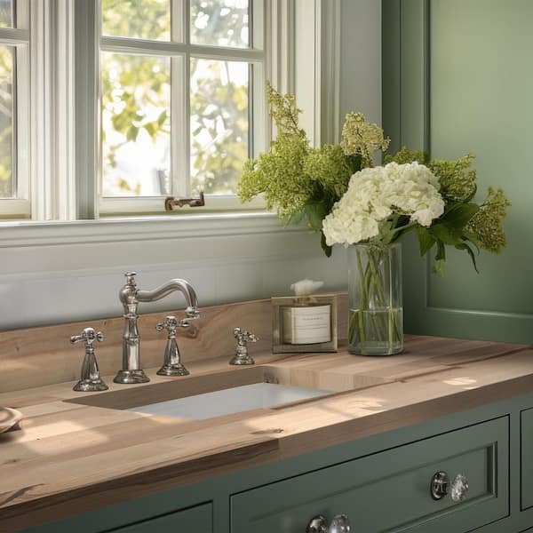 6 ft. L x 39 in. D x 1.5 in. T Unfinished Birch Butcher Block Countertop in Yellow with Eased Edge