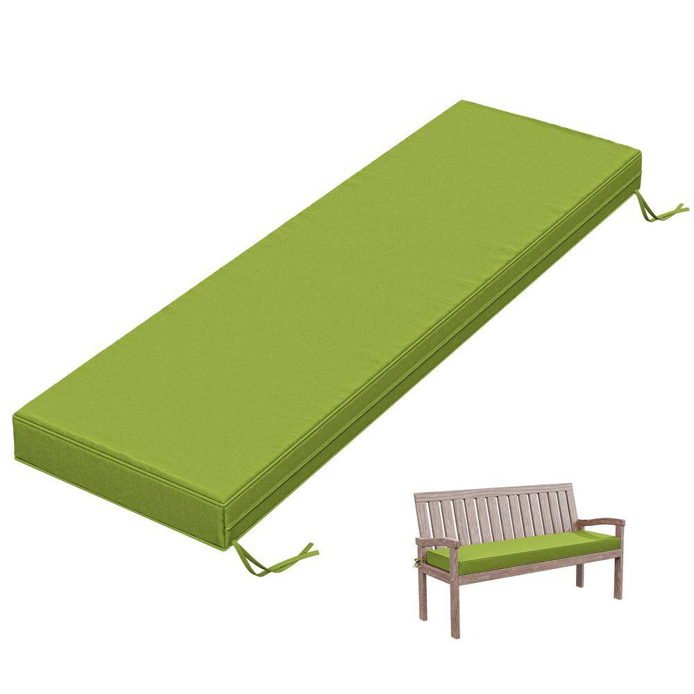 42 in. x 18 in. x 3.5 in. Rectangular Outdoor Porch Swing Bench Cushion Grass Green price history on PriceWatchPro
