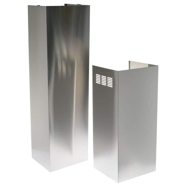 GE 12 ft. Ceiling Stainless Steel Duct Cover Kit