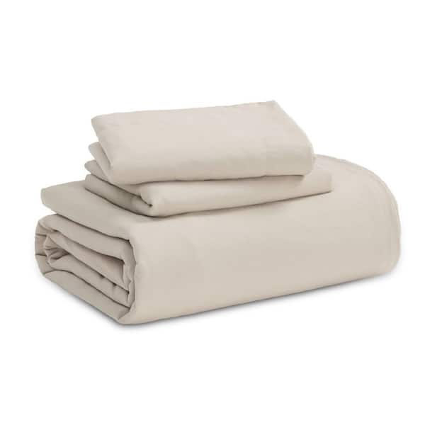 Angel Sar 90 in. x 90 in. Linen Solid Queen Polyester Soft Duvet Cover Set, Includes 1-Duvet Cover and 2-Pillow Shams for Bed