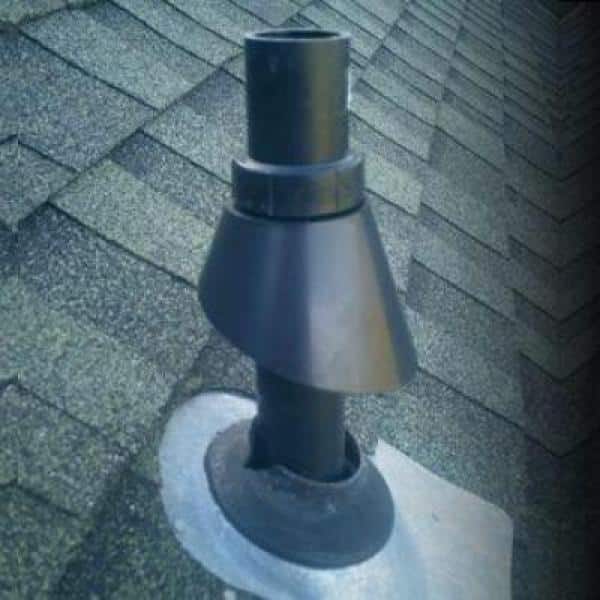 Easy fix for split boots on plumbing vent flashings