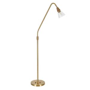 Challice 65-3/4 in. Brass Arc Floor Lamp