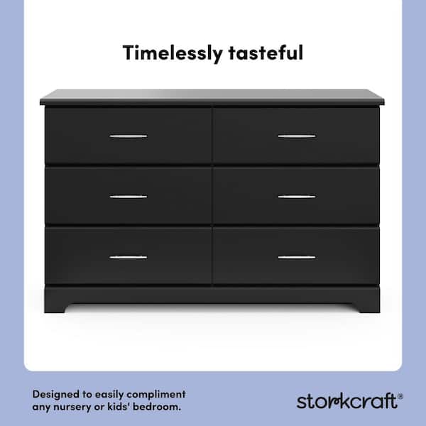 black dresser for nursery Soho 5-Drawer Dresser, White/Natural