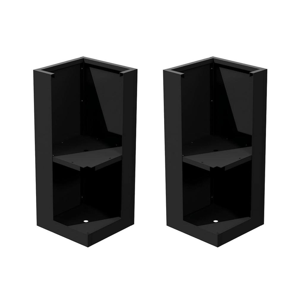 26 in. H x 13 in. W Black Outdoor Metal Planter Pot with Drainage Hole Large Tall Planters Set for Patio & Indoor Use price history on PriceWatchPro