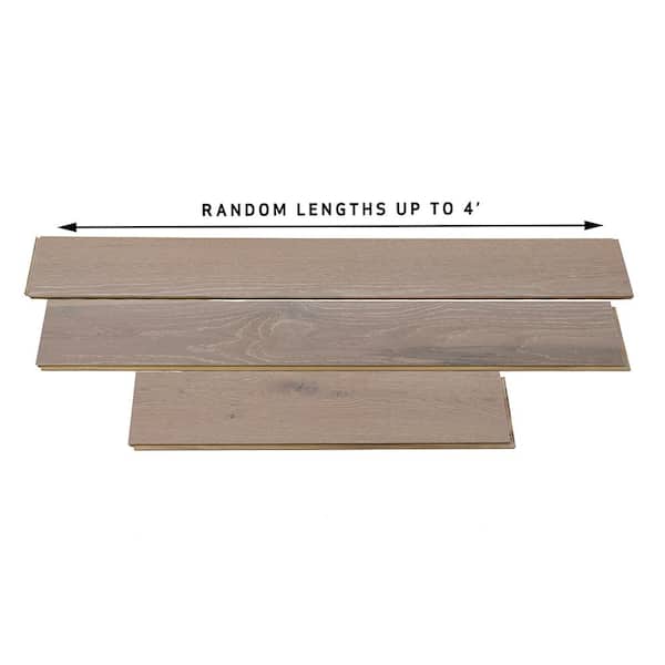 Blue Ridge Hardwood Flooring Castlebury Wimborne White Oak 3/8 in. T x 6 in. W Click Lock Brushed Engineered Hardwood Flooring (26.5 sq.ft./case)