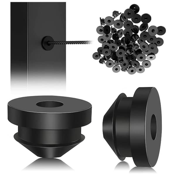 Cable Railing Kit 1/8 Silicone Rubber Grommets Protector Sleeve for 5/32 3/16 Wire Rope Deck Kit 300 Pack