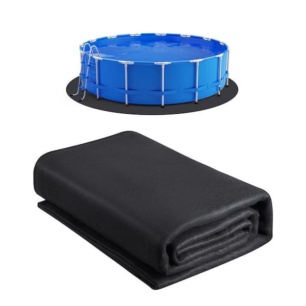 24 ft. Round Pool Liner Pad, Pool Liner Pad for Above Ground Swimming Pools, Extra-Thick Pool Mat, Pond Liner