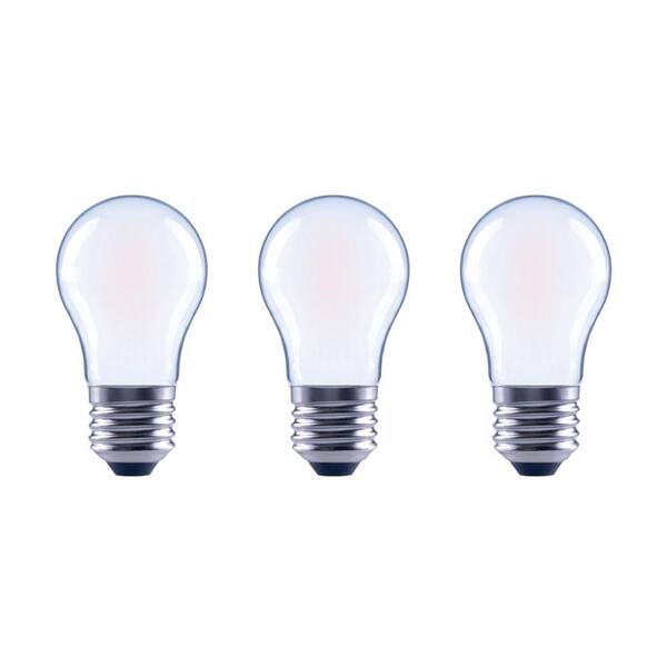 3-Pack EcoSmart 60-Watt Equivalent A15 Dimmable Frosted Glass Decorative Filament Vintage Edison LED Light Bulb Soft White 3-Pack EcoSmart 60-Watt Equivalent A15 Dimmable Frosted Glass Decorative Filament Vintage Edison LED Light Bulb Soft White