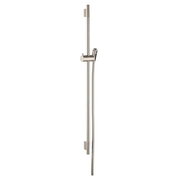 Hansgrohe Unica S 36 in. 1-Spray Wallbar in Brushed Nickel