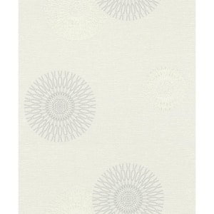 Eliel Off-White Medallion Paper Strippable Roll (Covers 56.4 sq. ft.)