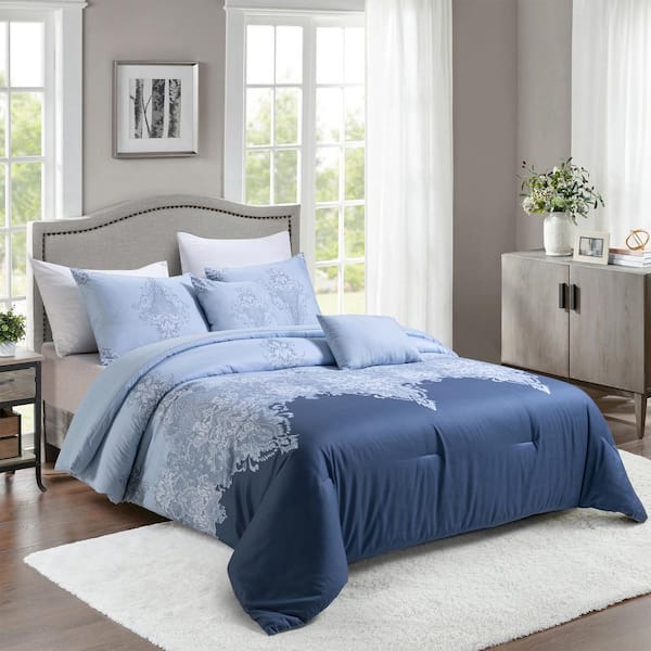 Shatex 3 Piece All Season Bedding King size Comforter Set, Ultra Soft Polyester Elegant Bedding Comforters