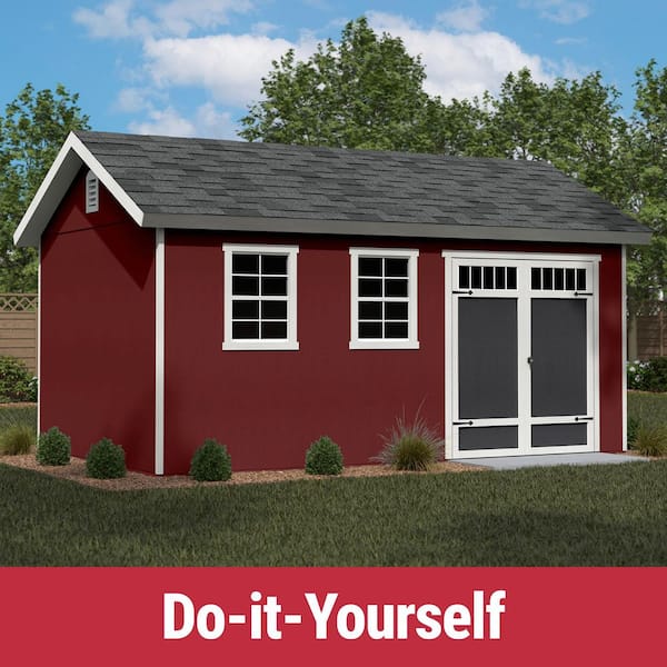 Do-it Yourself Scarsdale 10 ft. W x 16 ft. D Multi-purpose Wood Shed With Floor (160 sq. ft.)