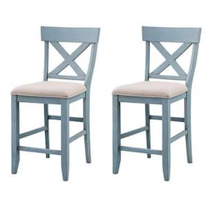 Bar Harbor Blue Counter Height Dining Chairs (Set of 2)