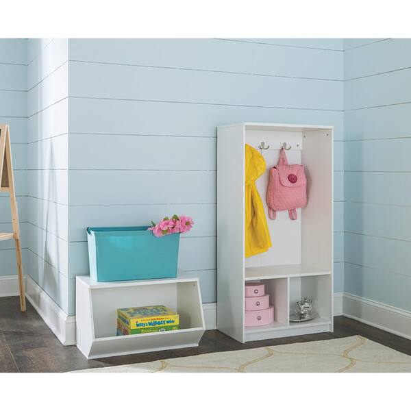 Grove Storage Fabric Bin Ivory California Closets Size: 7.5 H x 14.5 W x 13.5 D